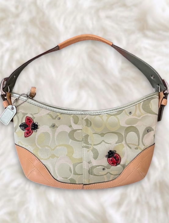 Coach Handbags - Trade Post Coach Canvas Shoulder Bag with Ladybugs